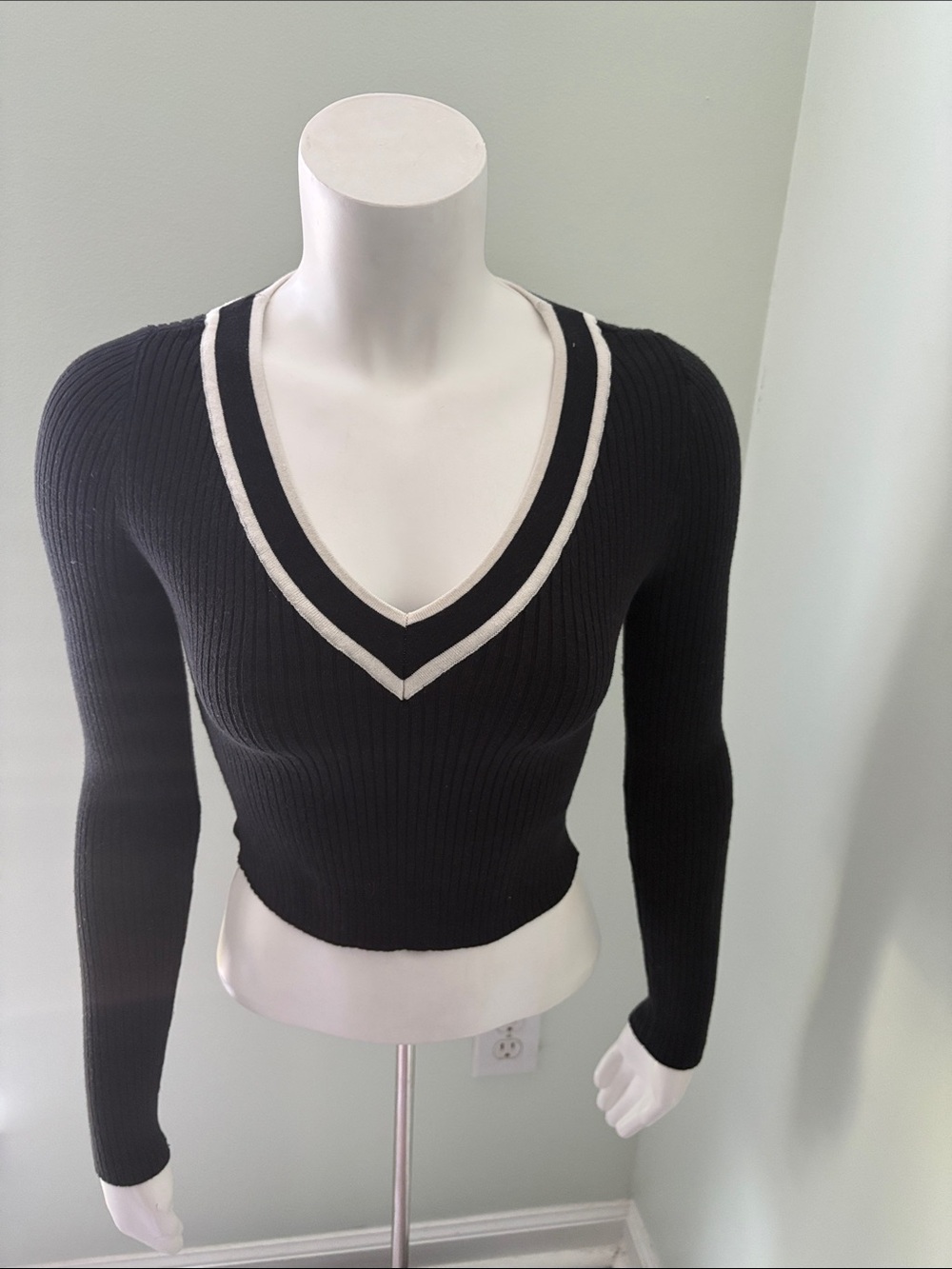 BDG Black V-Neck Sweater